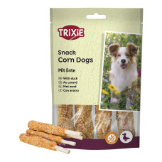Snacks Trixie Corn Dogs Com Pato E Pele De Couro